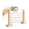 Natural Wooden Hurdle Wooden Jump Bar Toy for Small Animal Mouse Hurdle Hamster Rabbit Jump Cage Obstacle