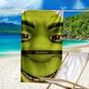 1pc Shrek4 Beach Towel, Beach and Seaside Swimming Pool Equipment, Fashion Pattern, Rectangular, Travel Essentials