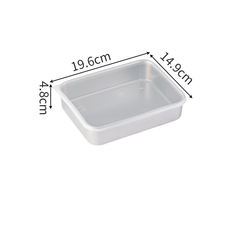 Ящик для хранения в холодильнике из нержавеющей стали, органайзер для свежести, пищевой контейнер с видимой крышкой, кухонные принадлежности для фруктов и овощей