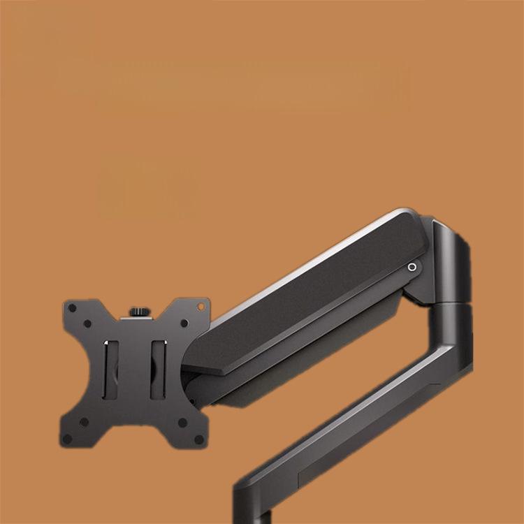 Подставка для монитора из алюминиевого сплава: 10 кг, 32-дюймовый пневматический рычаг для одного экрана с телескопическим вращением и подъемом