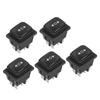 5 шт. Кулисный переключатель Тип лодочки Водонепроницаемый 6 контактов 3 положения Двусторонний возврат AC125VAC250V
