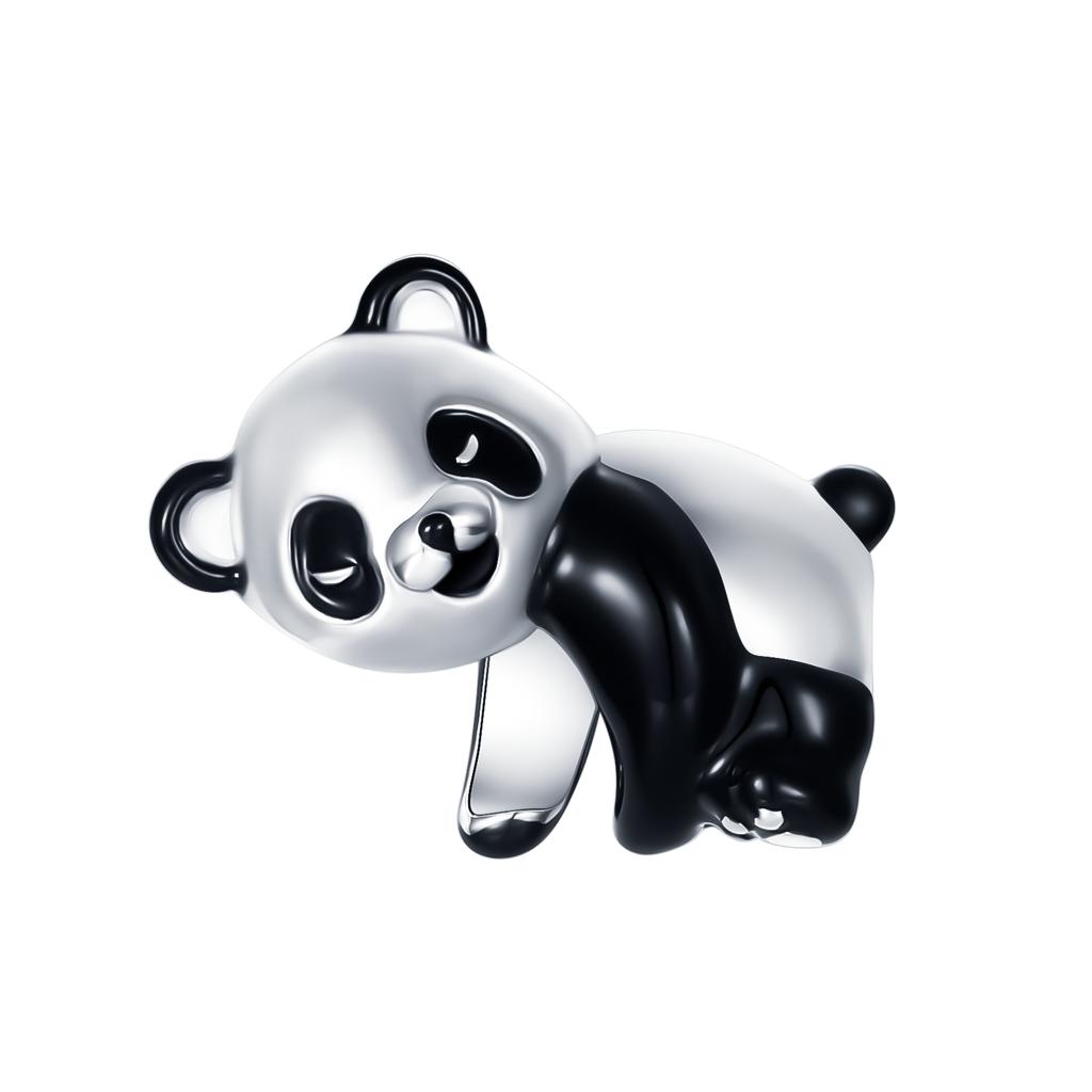 Original 925 Silver Panda Praying Angel Charm Bead CZ Zircon Evil Eye Pendant Gift Fit Bracelet Jewelry DIY Marking