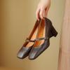 Thick Heel High Heels Retro Mary Jane Shoes Women's 2025 New Spring and Autumn Shallow Mouth Women's Shoes French Evening Wind Women's Single Shoes