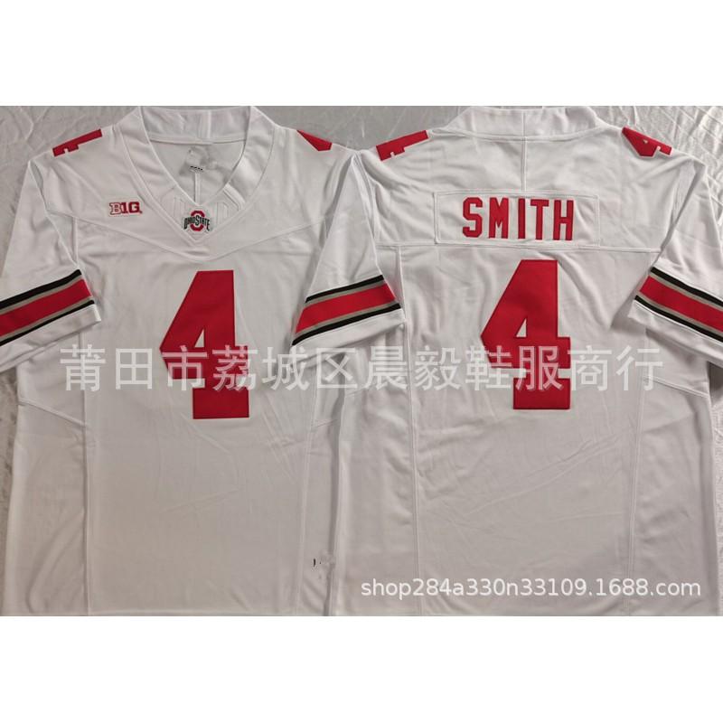 Embroidered College Rugby Jersey Men - Ohio State Buckeyes Style Numbers 7 33 18 2 1 4 Fall Winter Wear