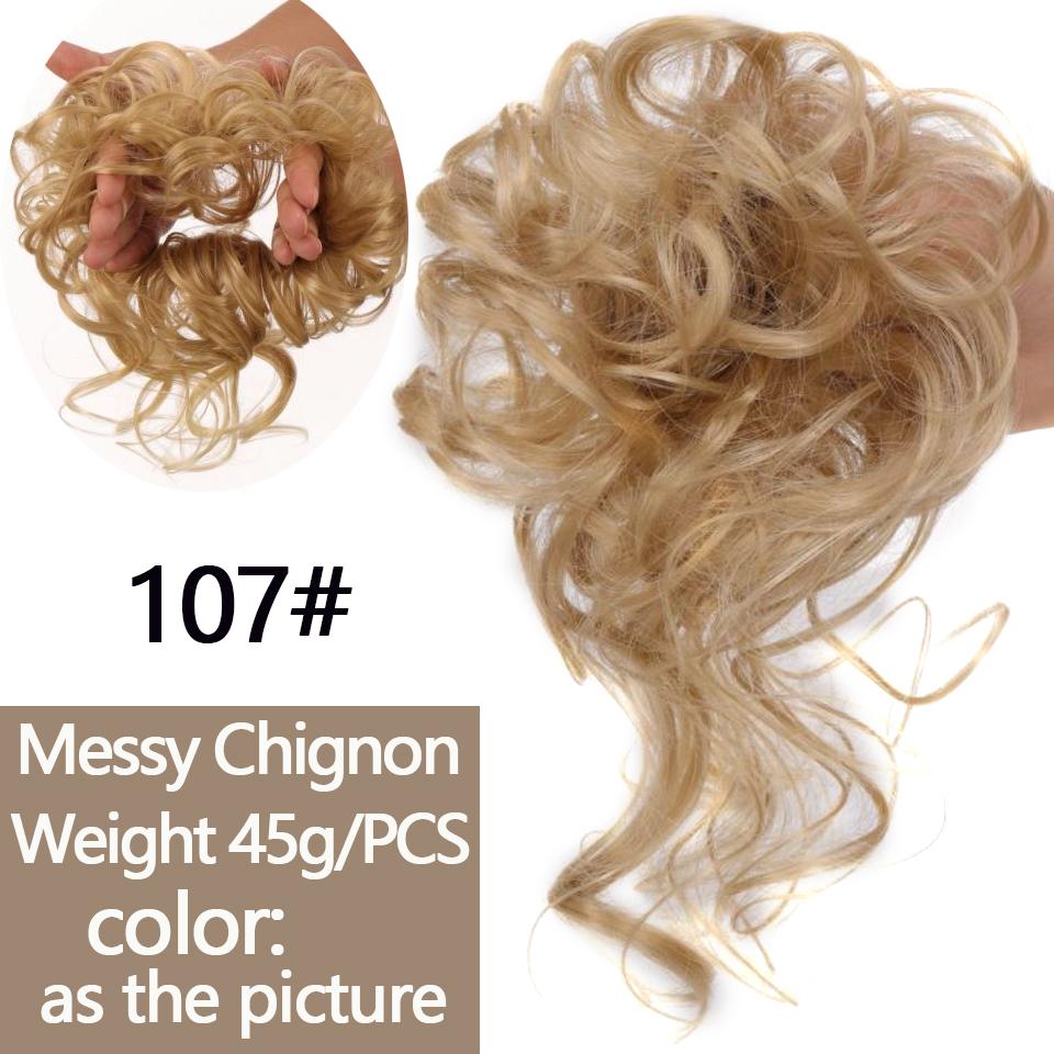 LUPU Светлые черные ленты для волос, грязные вьющиеся шиньонные булочки, синтетические резинки для волос, искусственные волосы для женщин, синтетическое наращивание волос