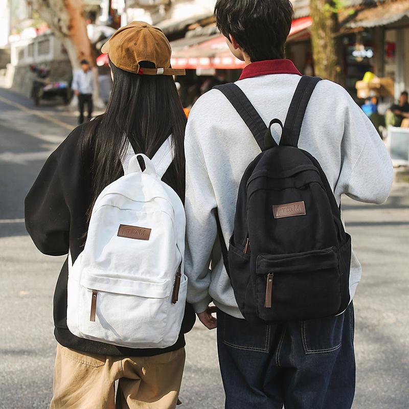 Школьный рюкзак для старшеклассников, женский, большой емкости, дорожный рюкзак, мужской, холщовый рюкзак