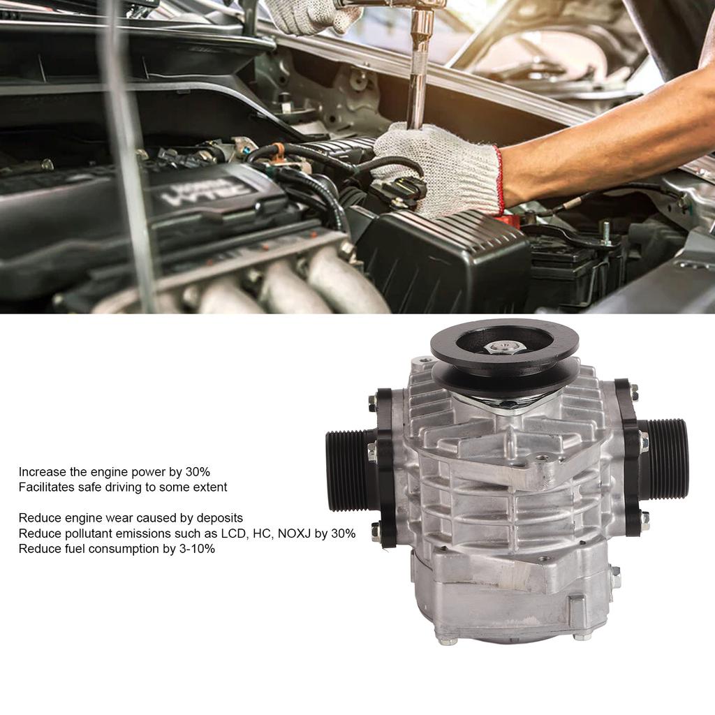 Supercharger Blower Universal Supercharger Compressor AMR500 LCD HC NOXJ Reduction with V Pulley for 2.0 and Below Displacement