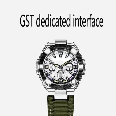 Для 26 мм холст, нейлоновый мягкий браслет для часов Casio GST-B100/S130/W300GL/400G/W330 GST-W120, мужской браслет, кожаный ремешок для часов премиум-класса