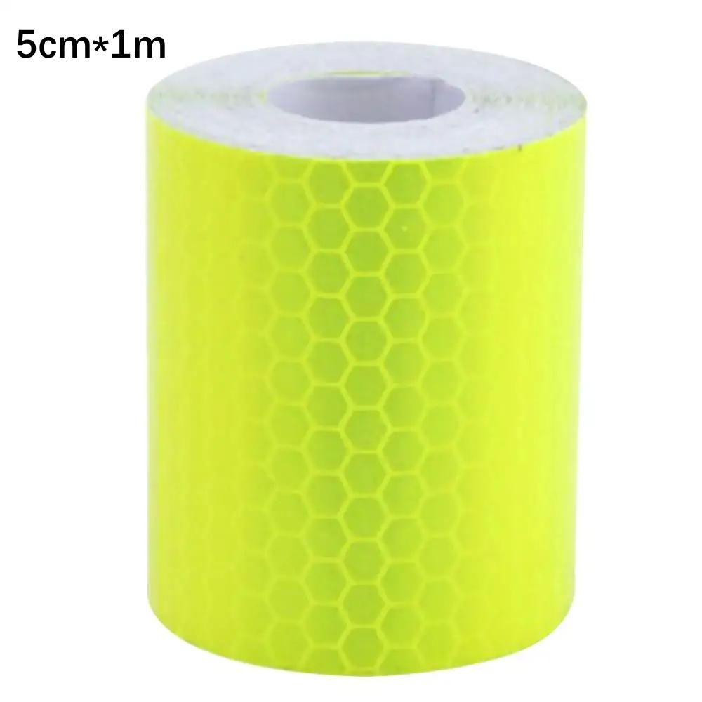 Автомобильная светоотражающая лента 3 м/1 м, предупреждающая наклейка для автобезопасности, защитная лента-отражатель, пленка для грузовиков, авто наклейки для мотоциклов