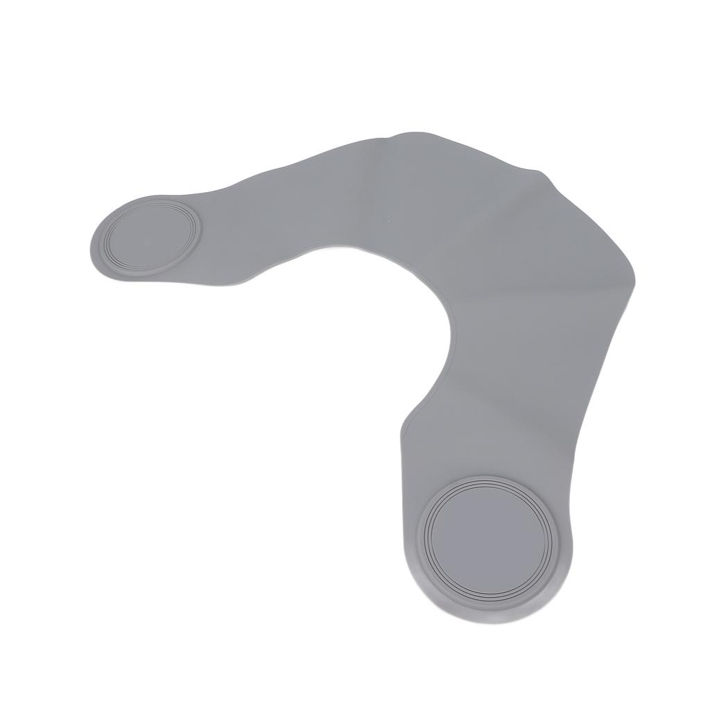 Стрижка Воротник для шеи Мягкий силиконовый Водонепроницаемый Плащ-шаль для окрашивания волос для парикмахерской Серый