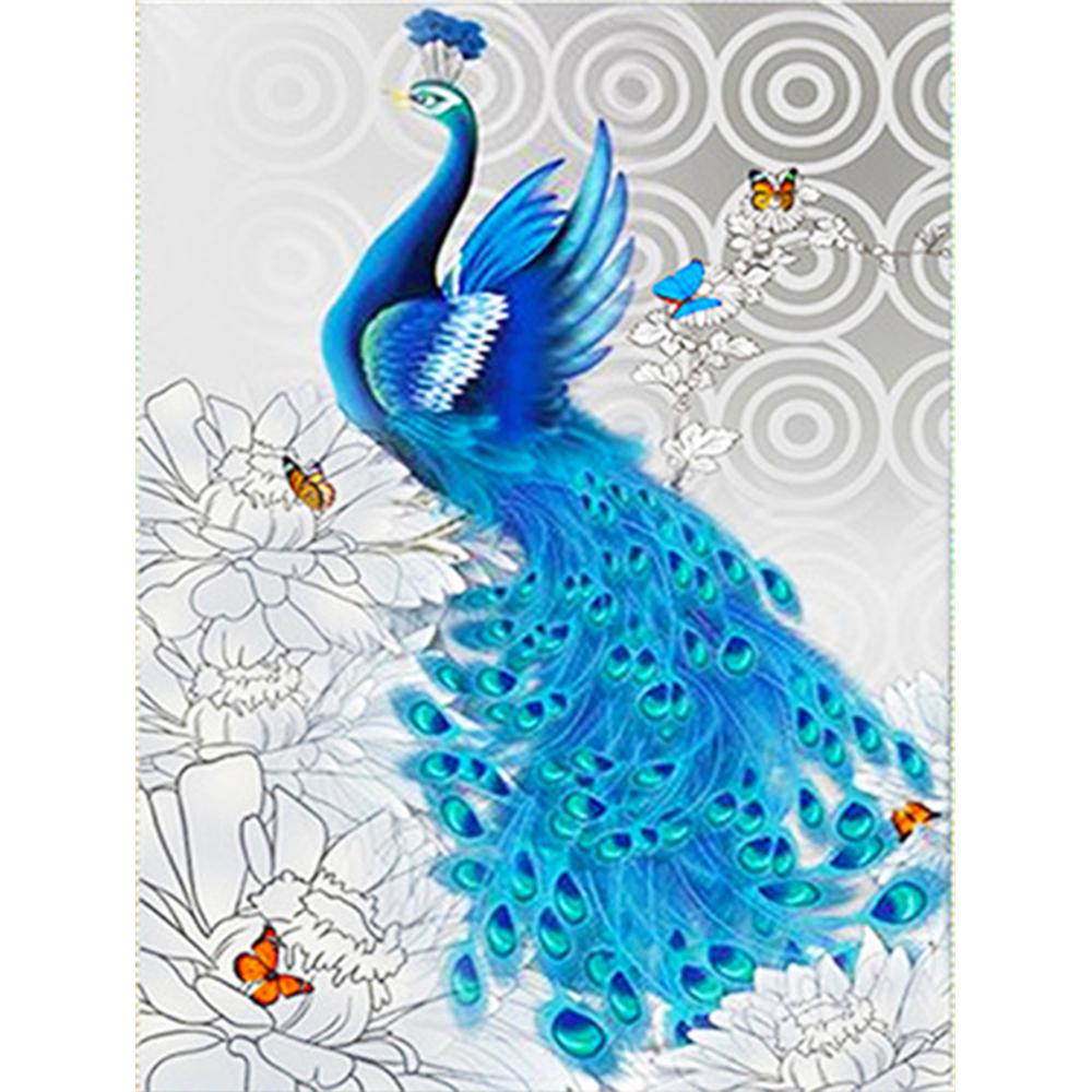DIY Diamond Painting Kit Animal Diamond Embroidery Cross Stitch Peacock Pictures Of Rhinestones Mosaic Decortion
