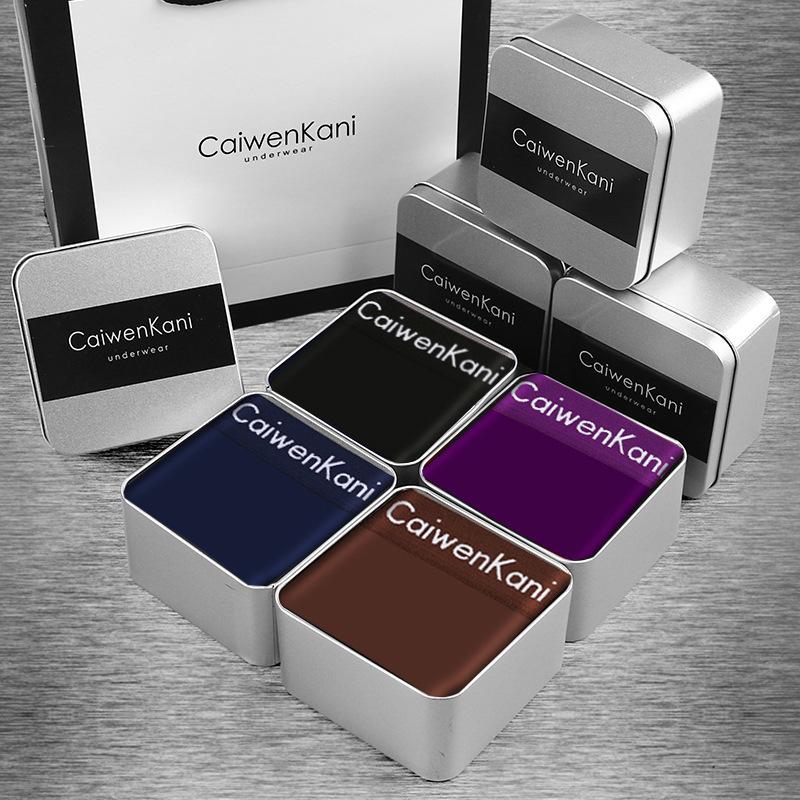 Мужские трусы-боксеры из дышащего чистого хлопка, модала, Cckgraphene, тонкие короткие брюки, подарочная коробка высокого класса