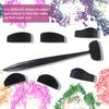 1 Set 6-in-1 Eyeshadow Crease Line Kit Portable Travel Eyeshadow Crease Stamp Women Cut Crease Creation