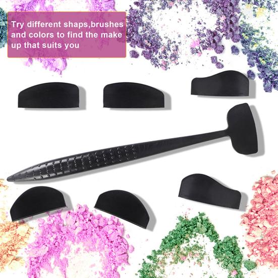 Yousheng 1 Set 6-in-1 Eyeshadow Crease Line Kit Portable Travel Eyeshadow Crease Stamp Women Cut Crease Creation Beginner-Friendly Professional Eye