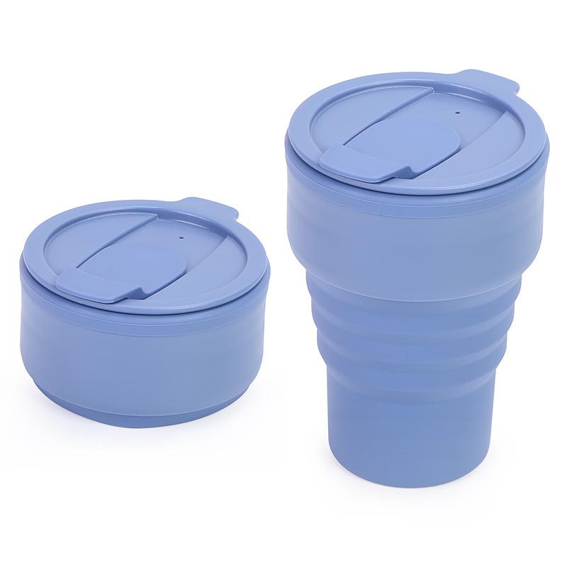 Collapsible Silicone Water Bottle, Portable Foldable Sports Water Flask for Running Hiking Outdoor Travel