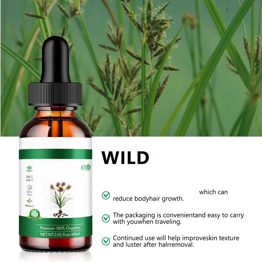 Масло - уменьшает рост волос на теле, разглаживает кожу и удаляет волосы, увлажняет и успокаивает, подходит для всех типов кожи 60 мл