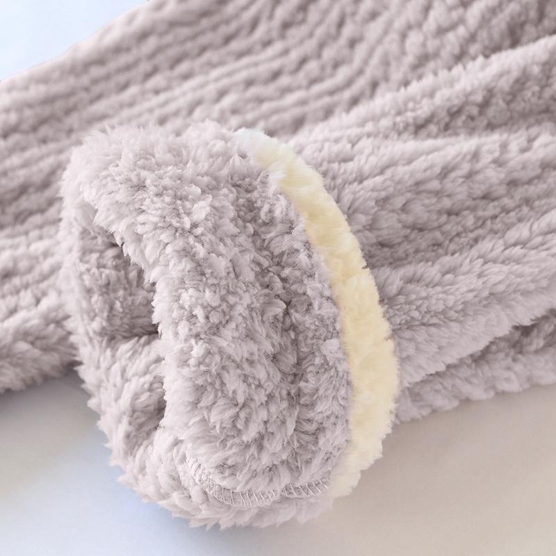 Женские модные флисовые утепленные длинные пижамные брюки