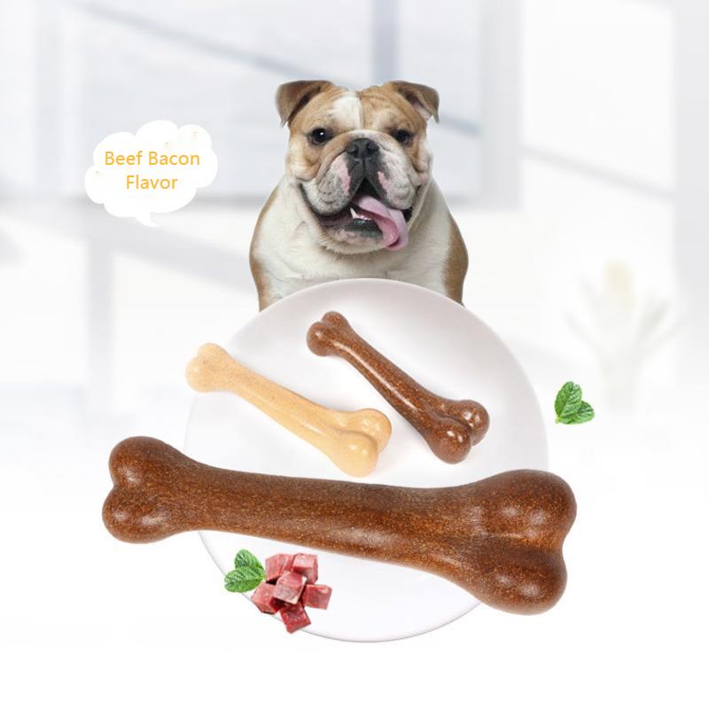 Игрушки из костей со вкусом говядины для маленьких, средних и больших собак, нетоксичные игрушки для щенков против укуса, жевательные игрушки для домашних животных, игрушки для ухода за зубами, аксессуары для собак
