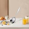 Extra Large Spoon Stainless Steel Silvery Split Spoon Hotel Restaurant Long Handle Large Public Spoon Kitchen Tableware