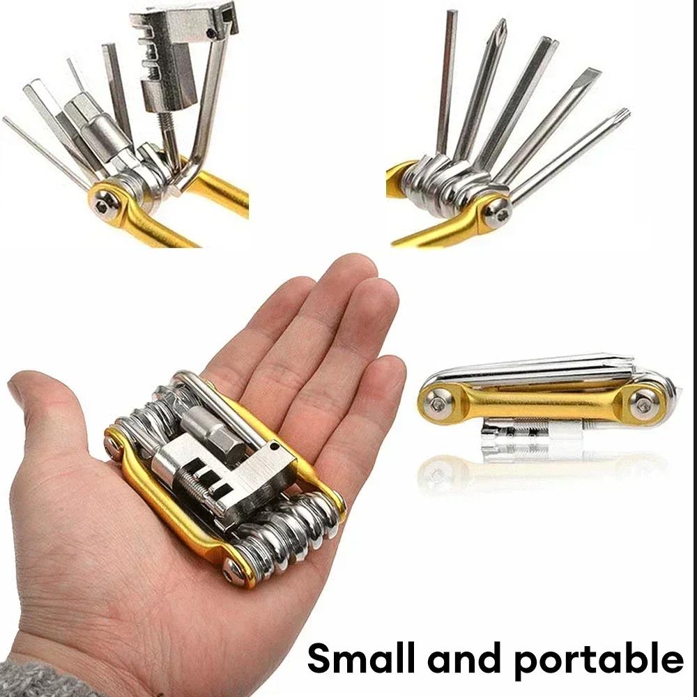 11 in 1 Bicycle Repair Tool Multifunction Bicycle Repair Set MTB Road Bike Repair Tools Kit Wrench Screwdriver Repair Tools