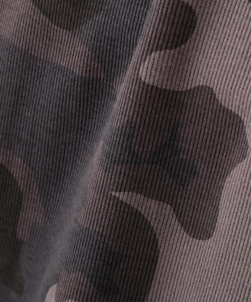 AVIREX Daily Rib Long Sleeve Crew Neck Camouflage Rib Crew Neck Long Sleeve for Daily Size Black 6153481 T-Shirt (Web Exclusive) T-Shirt Wear, Men's