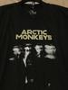 90-е Arctic Monkeys Группа Графическая черная футболка с коротким рукавом Репринт Унисекс Футболка