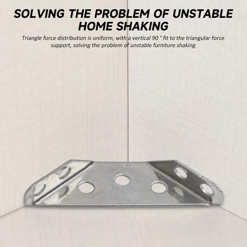 30 шт. Уголок для мебели из нержавеющей стали с винтами Угловая скоба Угловой кронштейн для полок Деревянная мебель Стул Ящик Шкаф