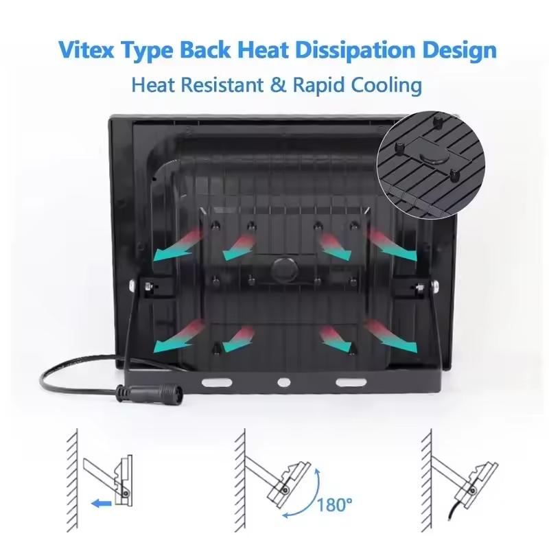 54-362LED солнечные прожекторы с дистанционным управлением, прожектор на солнечных батареях, водонепроницаемый, IP67, уличный светильник для виллы, регулируемый угол наклона