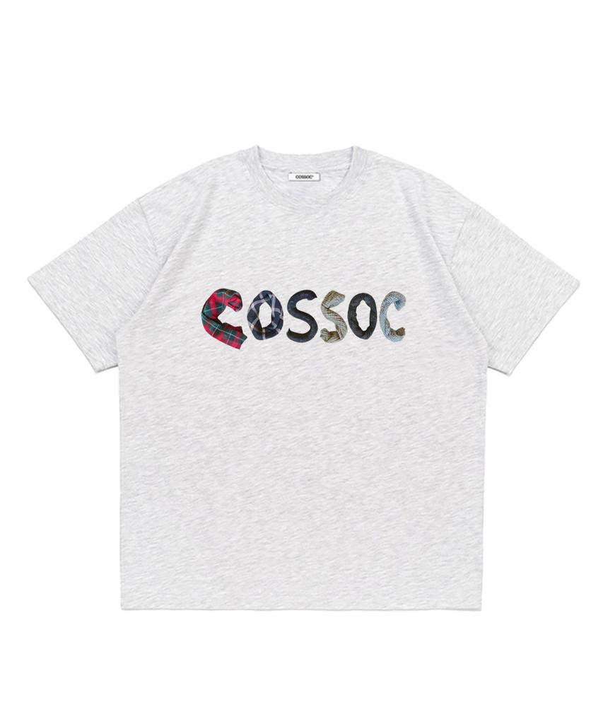 Koso Cc Футболка с коротким рукавом с алфавитом_4 цвета