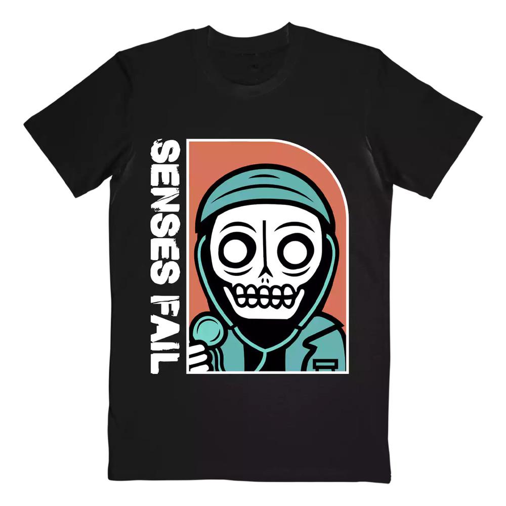 С Рождеством Группа Senses Fail Черная Футболка Полного Размера До 4XL BT517 Унисекс