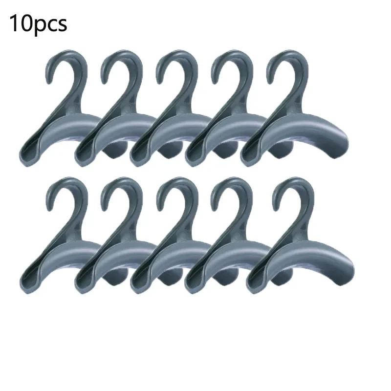 10PCS Durable Bag Rack Holder Home Closet Hat Silk Scarf Shawls Purse Handbag Storage Arched Hanger Hook Wall Storage Hangers