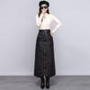 New Fashion Autumn Winter Women Loose Long Skirt Black Clothes