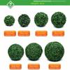 Multi-Size Artificial Green Grass Ball Green Purple Greenery Plants Ball  Indoor Outdoor