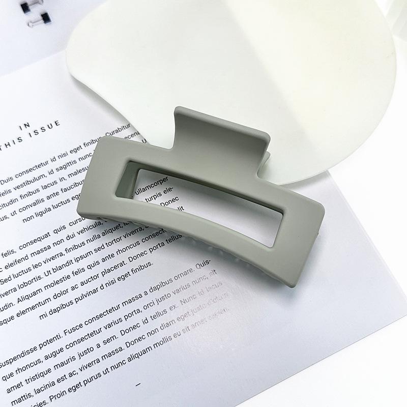 Корейская заколка для волос женская «Акула» высокого класса с матовым покрытием - Однотонная, Большого размера