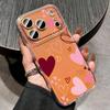 Чехол для iPhone 17 Pro Max Чехол iPhone 16 Pro Max 15 14 13 11 17E 16E Принт с сердечками Ударопрочный Прозрачный Мягкий ТПУ Силиконовый Чехол
