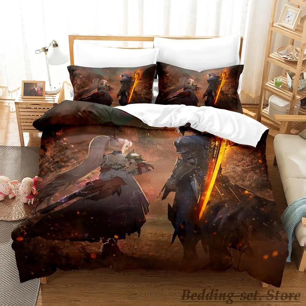Новый комплект постельного белья Tales of Arise Single Twin Full Queen King Size Bed Set Adult Kid Bedroom Duvetcover Sets Anime