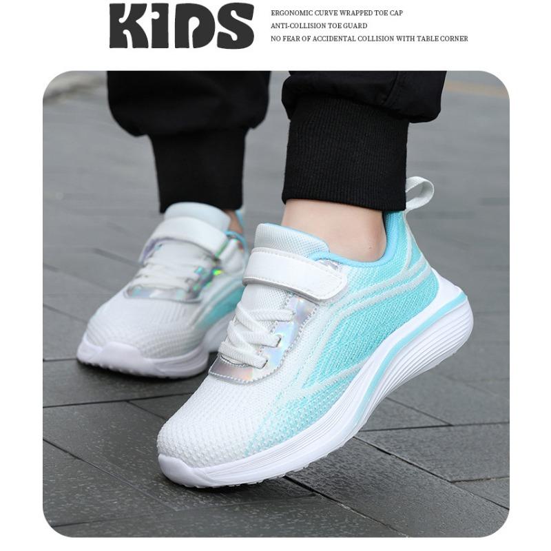 Breathable Flyknit Mesh Kids Girls Casual Sports Running Sneakers