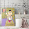 Abstract Minimalist Wall Art Girl Canvas Painting Boho Bathroom Illustration Toilet Posters Print Modern Decorative Pictures