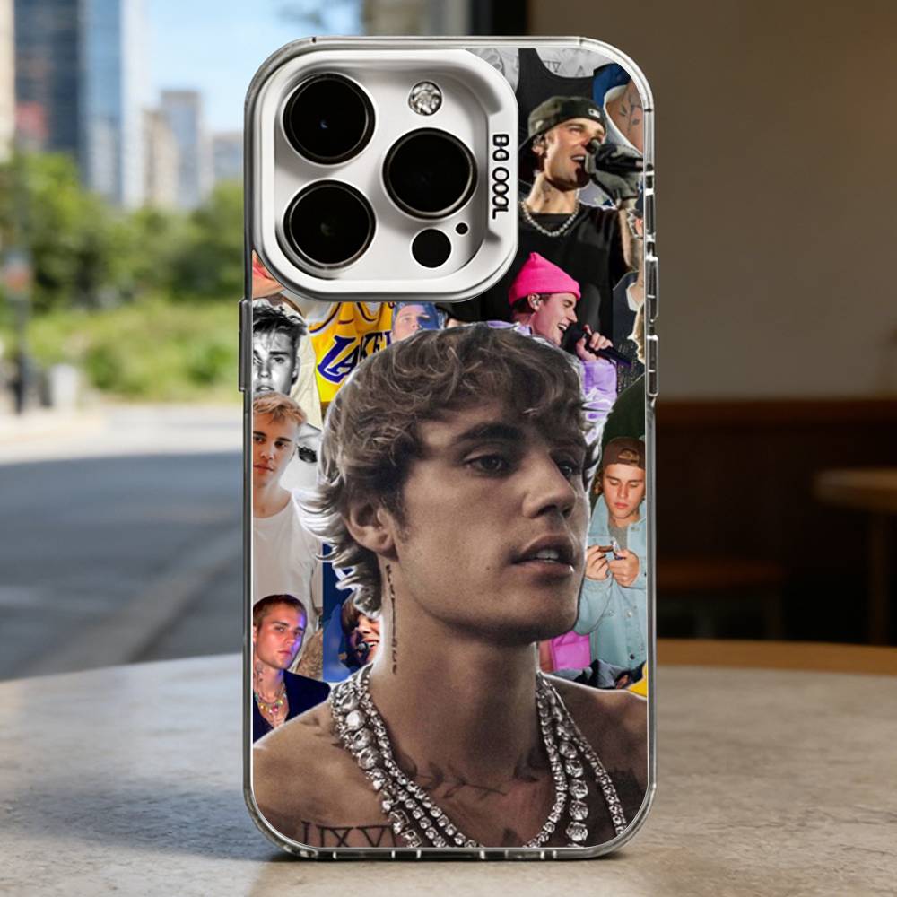Чехол J-Justin B-Bieber для iPhone 16 15 14 13 12 11 Pro Max Plus Air 16E X XR XS Max Жесткий противоударный бампер