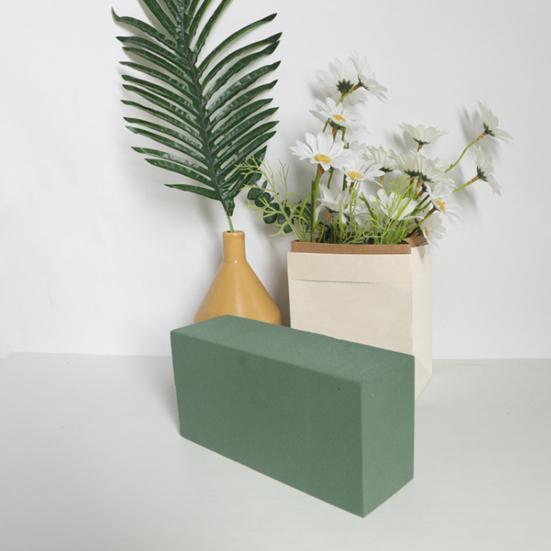 2/6 шт. Цветочные пенопластовые блоки для живых и искусственных цветов, 9" x 4" зеленая влажная и сухая цветочная пена для домашнего свадебного садового декора