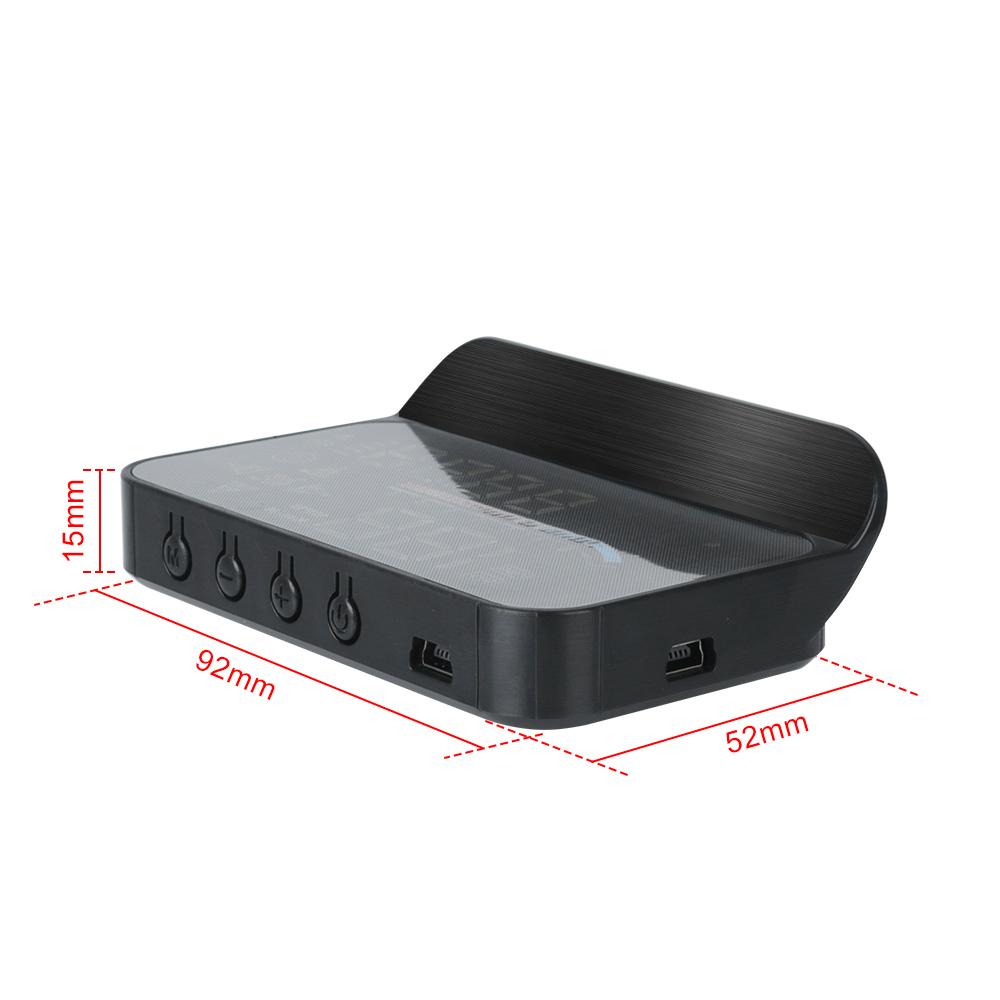 Проекционный дисплей Охранная сигнализация Двойная система Лобовое стекло OBD + GPS M17 HUD Проектор напряжения и скорости