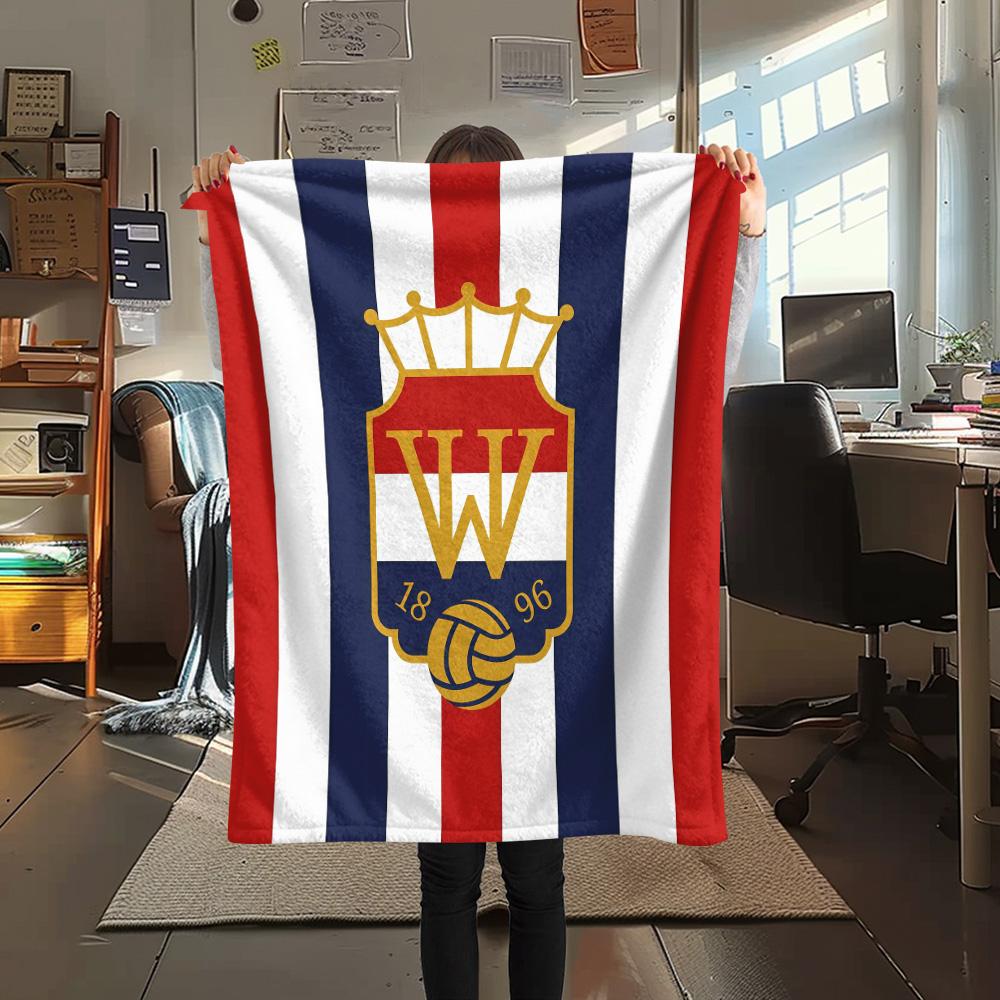 Willem II Tilburg Flannel Blanket, High quality Comfortable for All Seasons, Home Decor, Warmth and Comfort