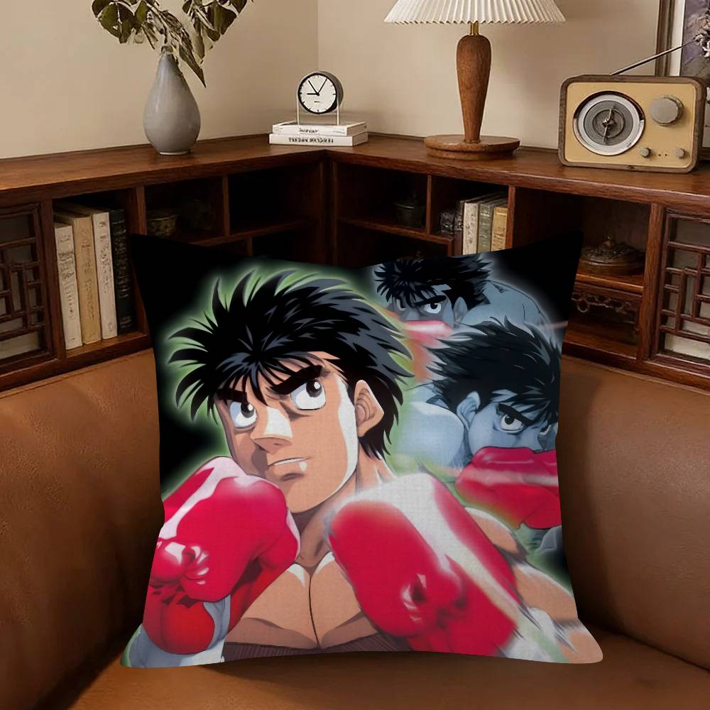Vintage Anime H-Hajime No Ippo Cushion Cover Pillow Cover Decor Pillowcase Printed Cushion Case For Couch