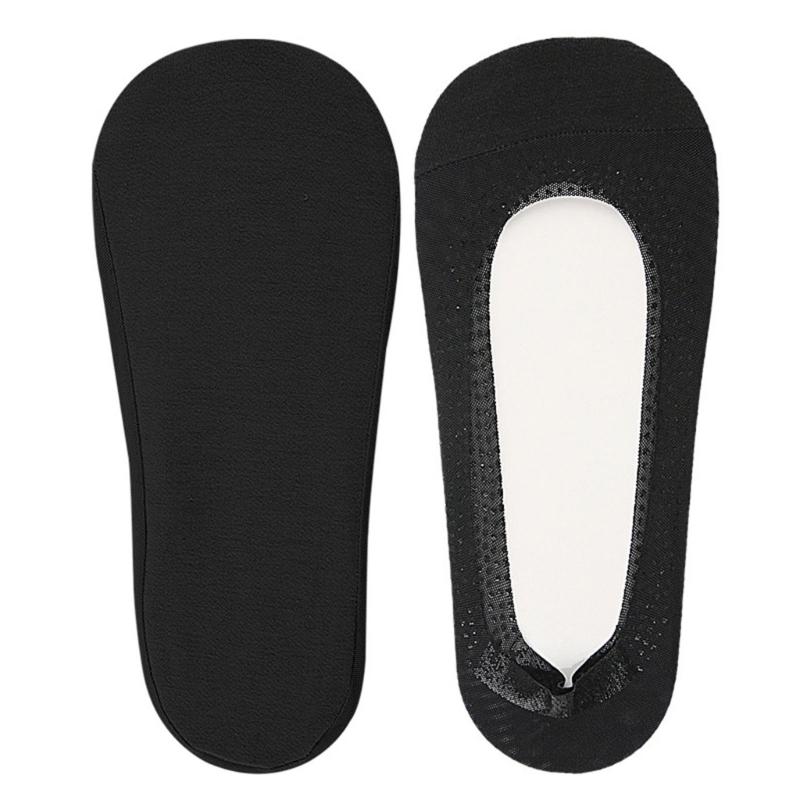 Women's Lightweight Invisible Liner Socks For Shallow Shoe Cotton Blend Mesh Fabric Nonslip Summer Footwear Accessories