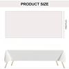 Desk Cloth Plastic Disposable Solid Color Rectangle Tablecloth Decor Covers Birthday Party Wedding Christmas Table Cover Wipe
