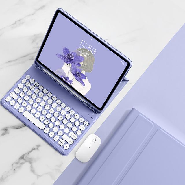 Чехол для iPad Mini 6, 2021, 8,3 дюйма, с магнитной клавиатурой, чехол для iPad Mini 4, 5, складной смарт-кожаный чехол, беспроводная клавиатура