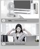 Portable USB Rechargeable Clip Fan - Powerful Large Wind Circulation for Desktop and Home Use