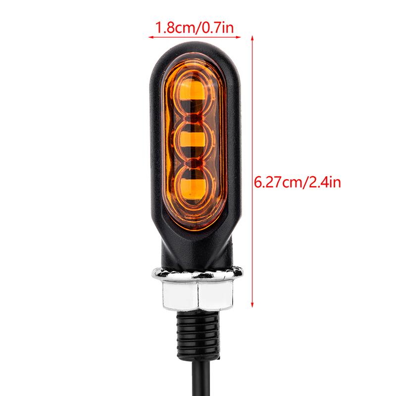 Motorcycle Mini Led Turn Signal Lights Amber Flowing Lamp For Led Motorcycle Flashing Farol Xvs 1100 Xj6 Yamaha