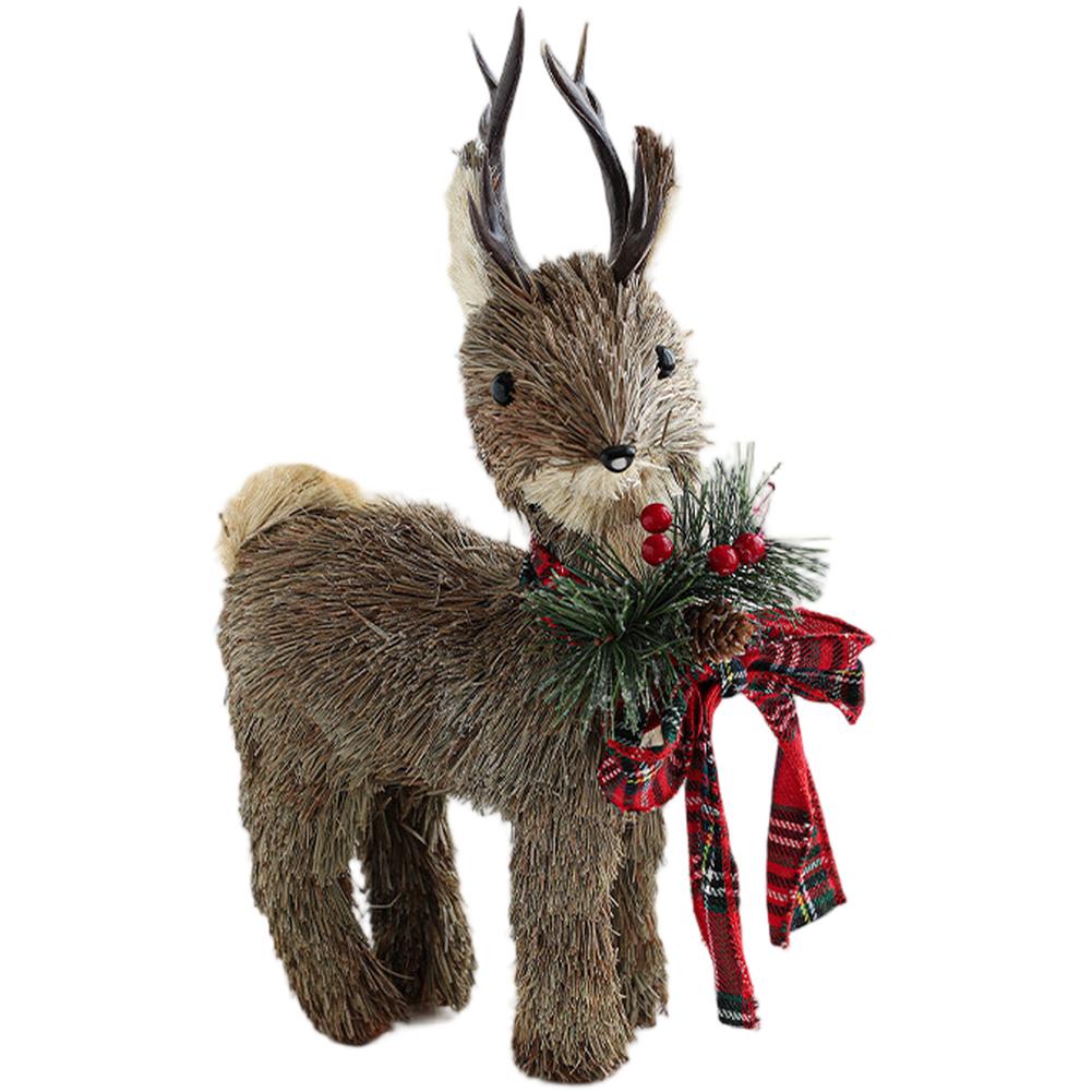 1 шт. Декоративная подвеска Плюшевая игрушка Лось Пена Рождественский лось Плюшевая кукла Оформление витрины Настольный декор Скандинавский стиль 7 вариантов