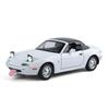 1/24 Mazda MX-5 Миниатюрная литая металлическая модель игрушечного автомобиля из сплава Звук и свет Открывающиеся двери Коллекционный подарок для мальчиков C375